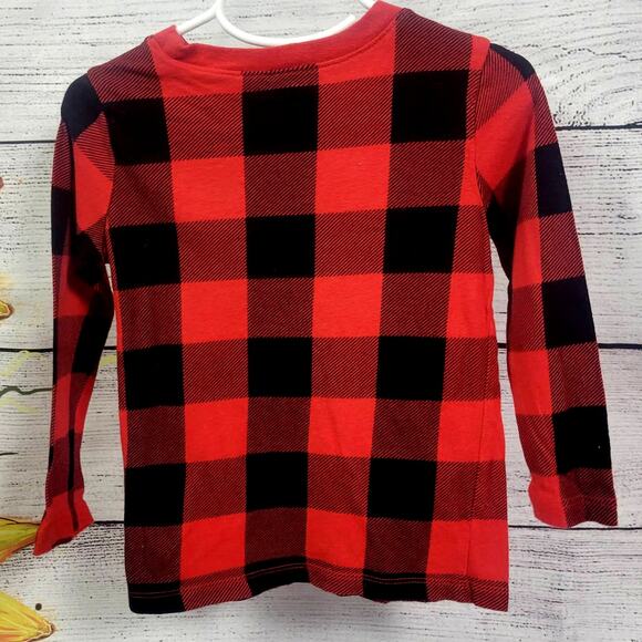 Old Navy Toddler Long Sleeve Plaid Tee Size 3T - Picture 4 of 4